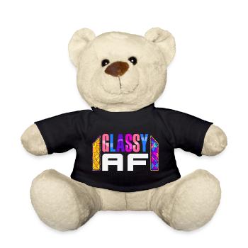 Art du vitrail Artiste du vitrail - Nounours - noir - Devant