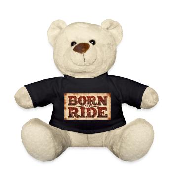 Born to ride - Teddy - Schwarz - Vorne