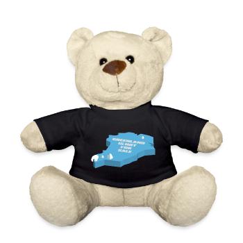Greenland is not for sale (3D edition) - Teddy Bear - black - Front
