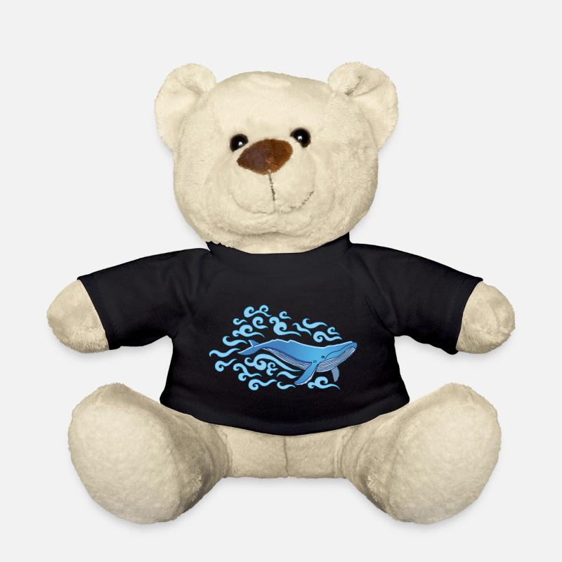 La baleine bleue - Nounours - noir