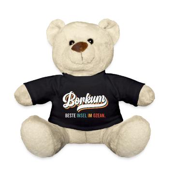 Borkumer Insel BESTE INSEL IM OZEAN Lustiges - Teddy - Schwarz - Vorne