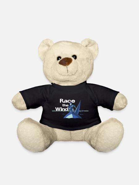 Race the Wind – Regatta Crew Segel Spruch - Teddy - Schwarz