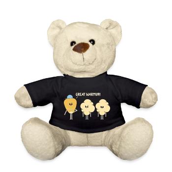 Lustiges Fitnessstudio-Workout, Fitnesstrainer, Fitnesstrainer, Sport - Teddy - Schwarz - Vorne