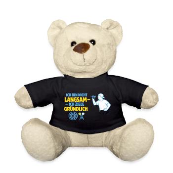 Nicht langsam – gründlich zielen - Teddy - Schwarz - Vorne