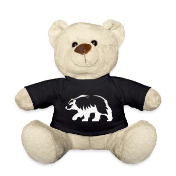 Bär Silhouette - Teddy - Schwarz - Vorne