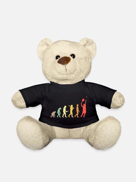 Tennis Evolution Retro-Geschenk für Tennisspieler - Teddy - Schwarz