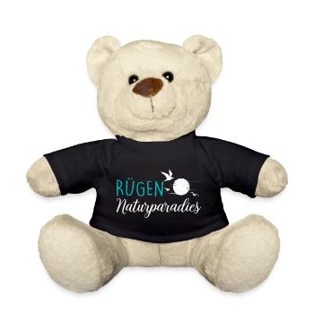 Insel RÜGEN NATURPARADIES Rügen Urlaub Lustig - Teddy - Schwarz - Vorne