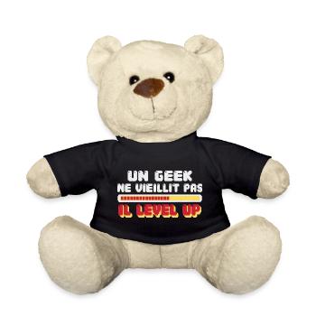 Geek Cadeau humour personnalisé - Nounours - noir - Devant