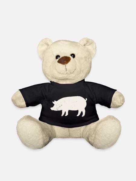 Schwein - Teddy - Schwarz