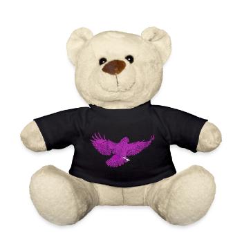Greifvogel im Flug, Andersfarbig - Teddy - Schwarz - Vorne