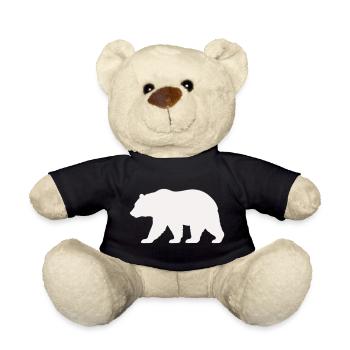 Silhouette d’ours - Nounours - noir - Devant