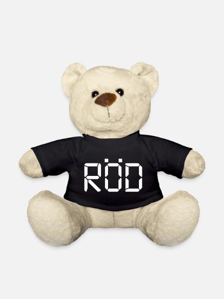 Rot – LCD - Teddy - Schwarz