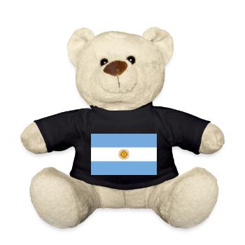 Drapeau national de l Argentine - Nounours - noir - Devant