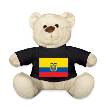Drapeau national de l Équateur - Nounours - noir - Devant