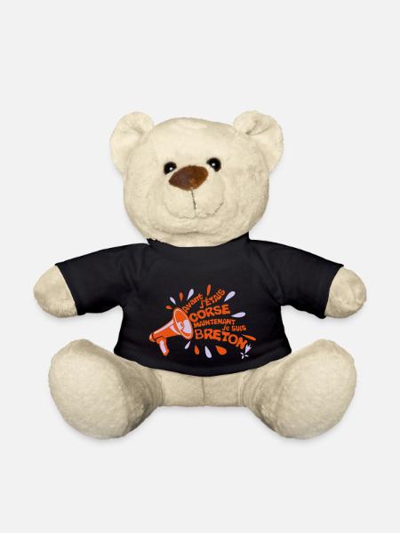 avant corse maintenant breton megaphone - Nounours - noir