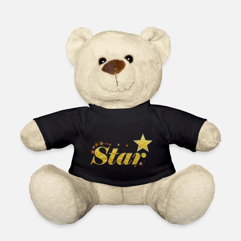 Star - Teddy - Schwarz