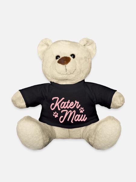 Kater Mau Katze Haustier Conni Geschenk - Teddy - Schwarz