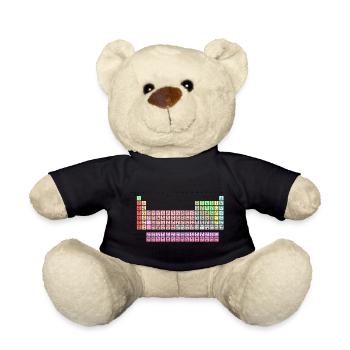 periodic system - Teddy Bear - black - Front