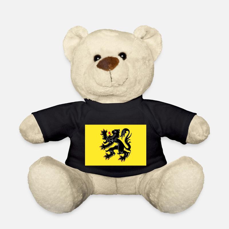 Flagge Flandern - Teddy - Schwarz