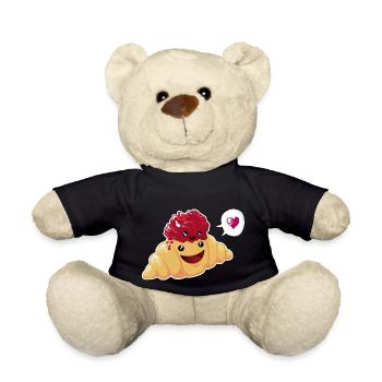 Croissant & Marmelade - Nounours - noir - Devant