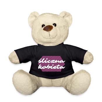 Belle femme, langue polonaise, compliment - Nounours - noir - Devant