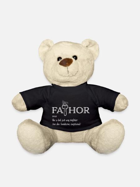 Cadeau drôle de père de chemise plus fraîche de manière de Fathor drôle - Nounours - noir