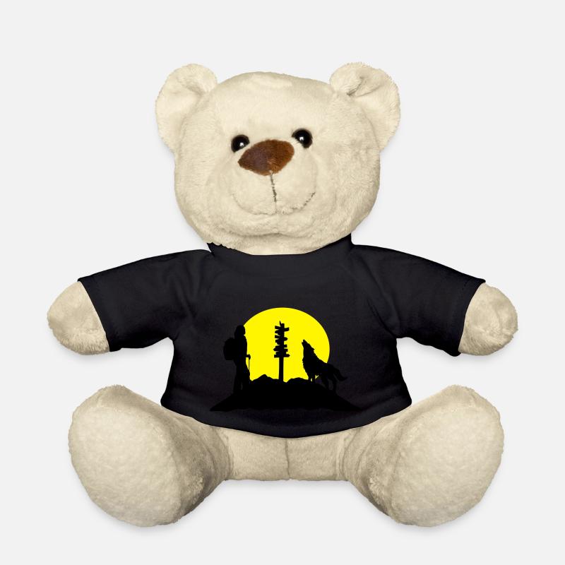 Wandern in den Bergen, Wanderin - Teddy - Schwarz