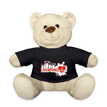 Liverpool Sport Fan Motive - Teddy Bear - black - Front