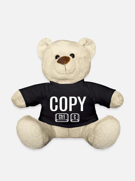 Copy Paste Ctrl + C V Vater Mutter Kind Baby Fun - Teddy - Schwarz