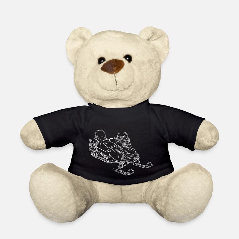 Snowmobile ski doo - Teddy Bear - black