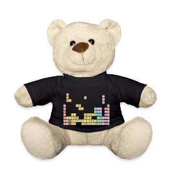 La chimie est un jeu - Nounours - noir - Devant