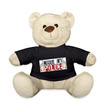 nique la police - Nounours - noir - Devant