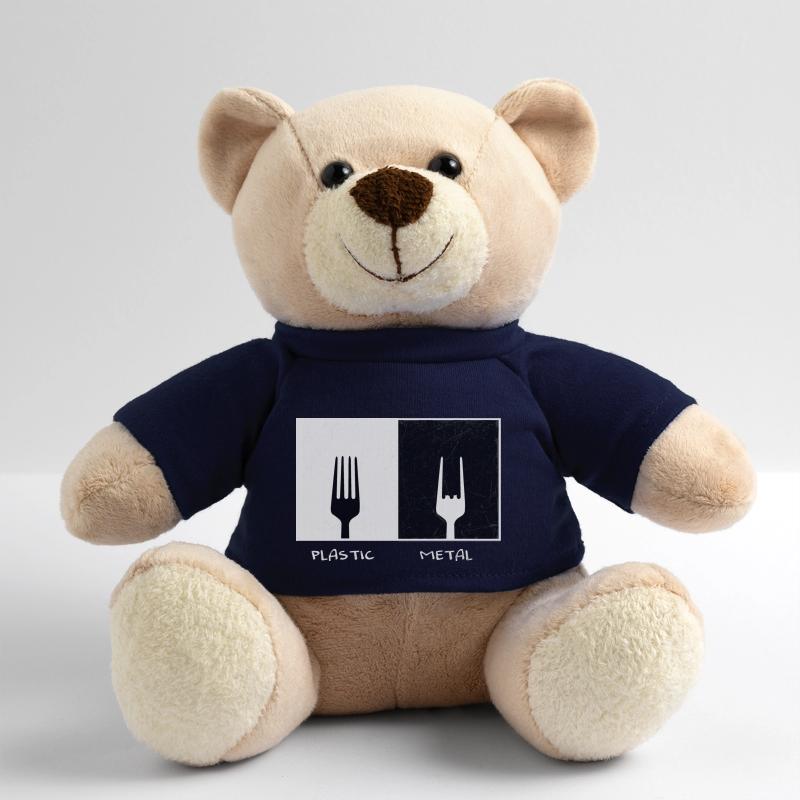 Plastic Metal Vinatge Gift Music Fork Teddy Bear