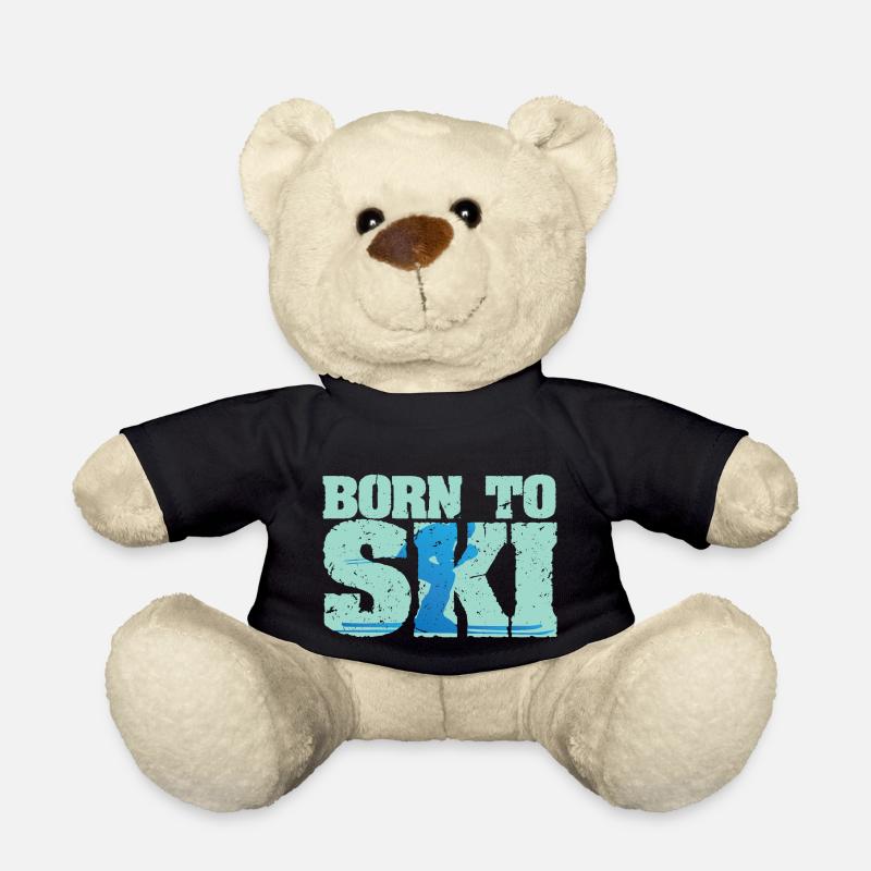 Ski - Né pour skier - Nounours - noir