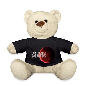 Mars Red Planet Gift for Space Fans - Teddy Bear - black - Front