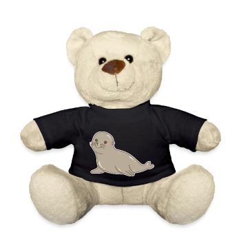 Sea lion - Teddy Bear - black - Front