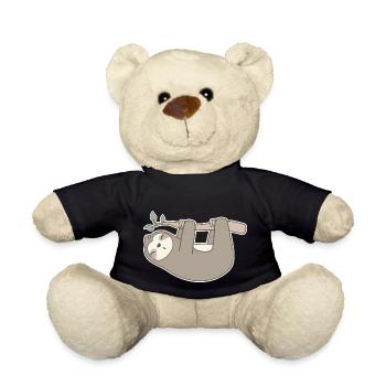 Sloth - Teddy Bear - black - Front