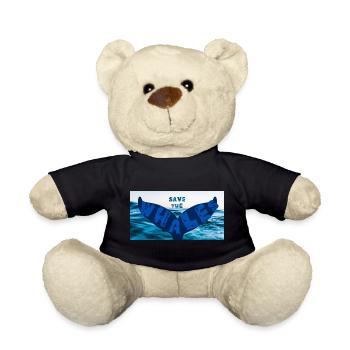 Save the whales - Teddy - Schwarz - Vorne