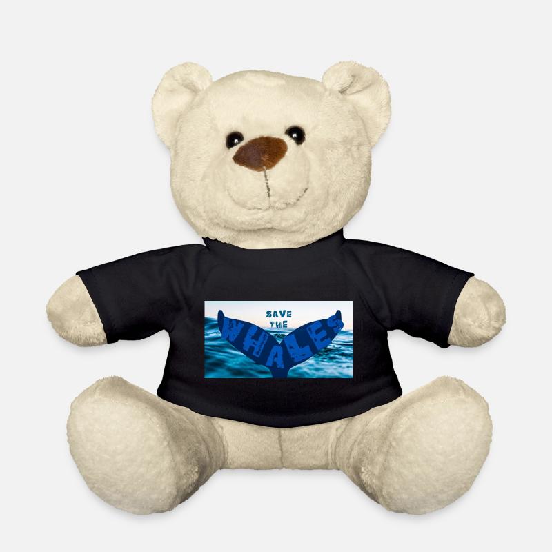 Sauvez les baleines - Nounours - noir