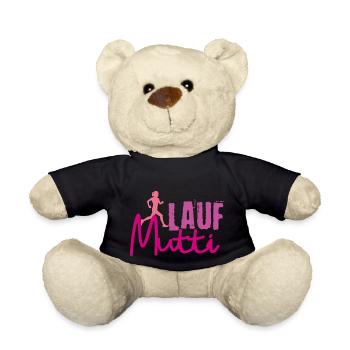 Muddy run shirt mud Matsch Laufshirt Team Mutti - Teddy - Schwarz - Vorne