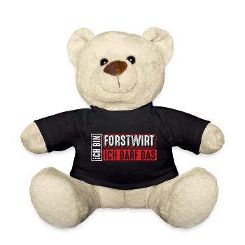 Forstwirt | Ich bin Forstwirt ich darf das - Teddy - Schwarz - Vorne