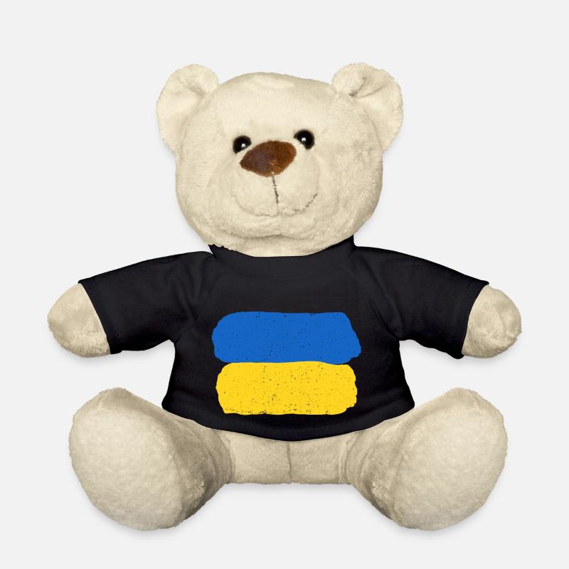 Rester avec l’Ukraine - Nounours - noir