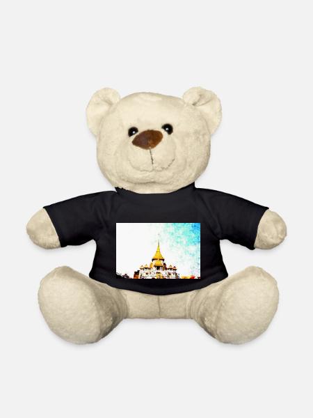 Temples in Thailand - Teddy Bear - black