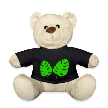 Leaves - Teddy Bear - black - Front