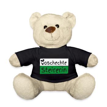 Woschechte Steirerin, Steiermark, Mundart, Dialekt - Teddy - Schwarz - Vorne