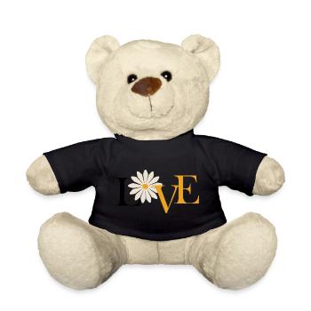 Love-Liebe Blume - Teddy - Schwarz - Vorne