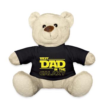 BEST DAD IN THE GALAXY - Teddy Bear - black - Front