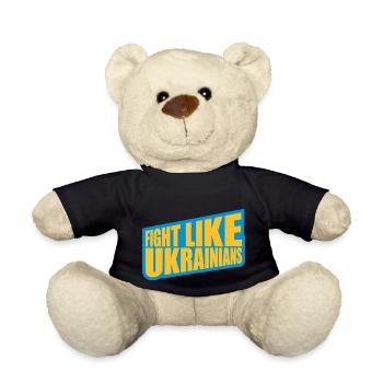 fight like ukrainians Zitat - Teddy - Schwarz - Vorne