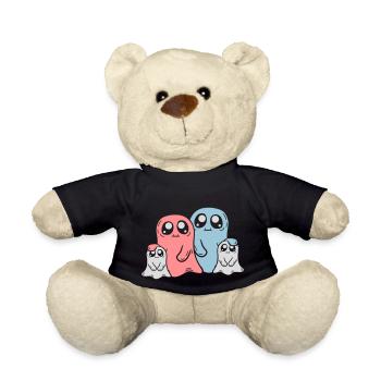 Enfants Parents Fantômes Famille - Nounours - noir - Devant