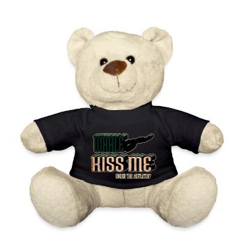 Jokes Funny Quote Animal Dino Bike Moon Beard Gang - Teddy Bear - black - Front